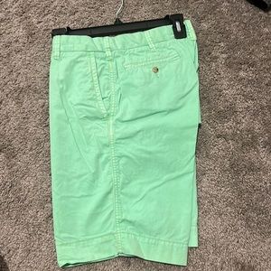Lime green polo shorts